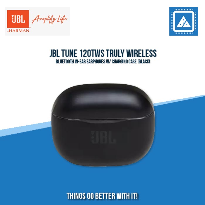 JBL TUNE 120TWS TRULY WIRELESS BLUETOOTH IN-EAR EARPHONES W/ CHARGING CASE (BLACK) JBL TUNE 120TWS TRULY WIRELESS BLUETOOTH IN-EAR EARPHONES W/ CHARGING CASE (BLACK)